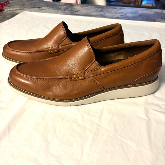 NWOT Rockport loafers Total Motion Craft Venetian Cognac SZ 9.5 Brand New - Picture 3 of 14